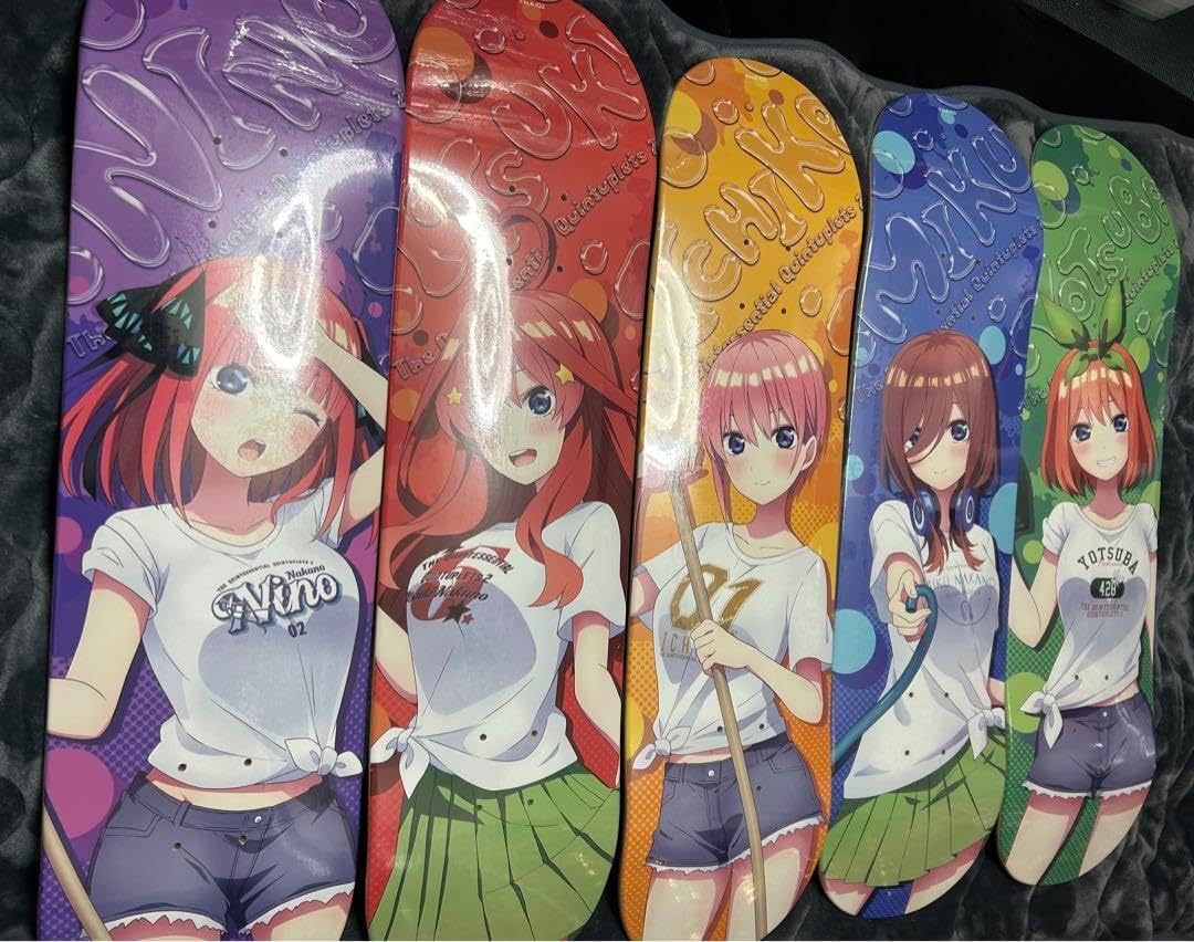 五等分の花嫁アニメ∬ スケートボードデッキ三玖 五等分の花嫁アニメ∬ スケートボードデッキ三玖 五等分の花嫁